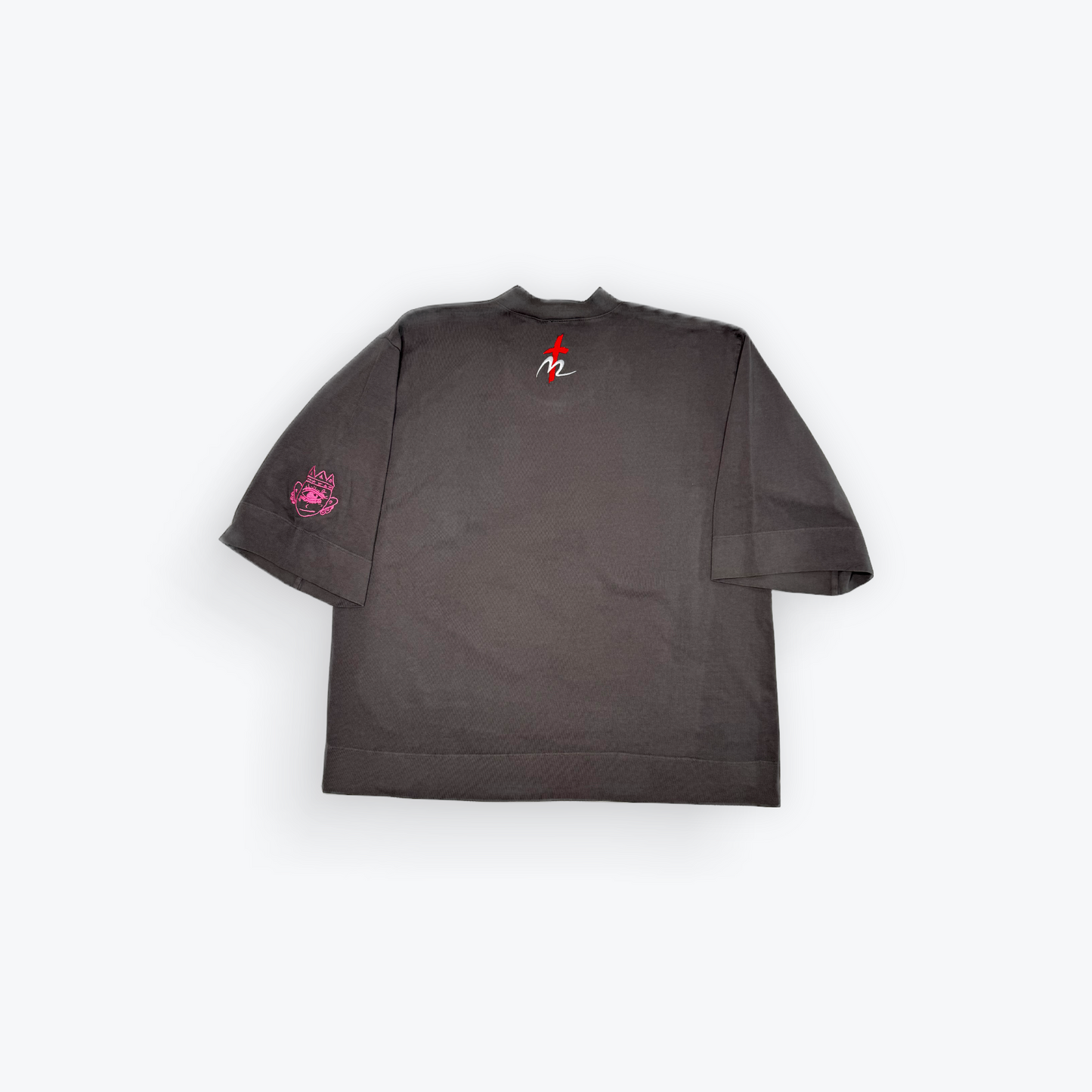 TM Brooklyn NYC Blooming Eye Flower Dark Grey Classic Oversized Tee